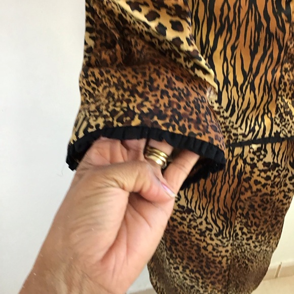 CHANCELLE WOMEN VINTAGE ELGANT 2 PIECE MULTI-ANIMAL PRINT BLAZER SKIRT SET SZ 12 - Picture 6 of 13